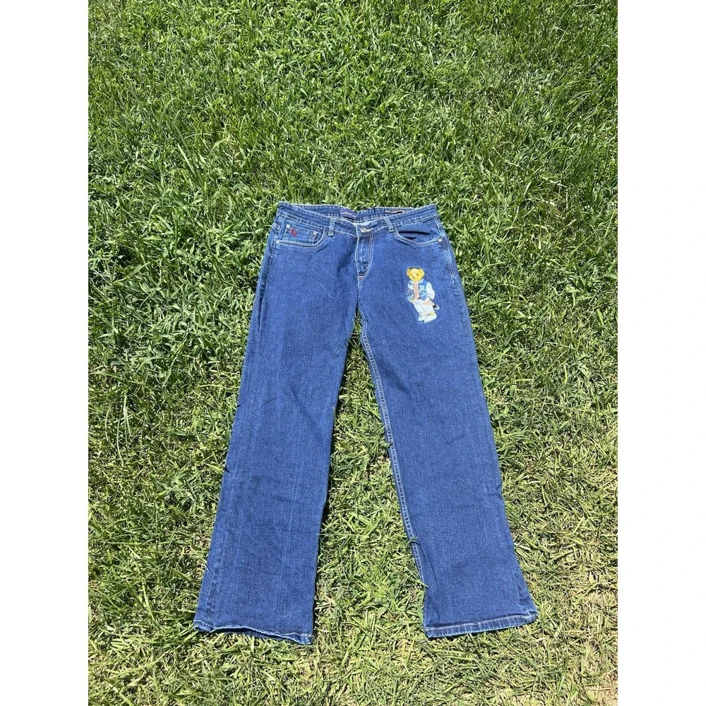 Polo Ralph Lauren Embroidered Polo Bear Jeans 36x34 Straight Leg